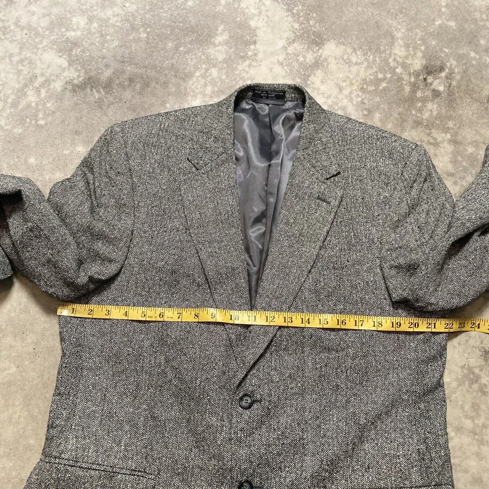 Bert Pulitzer Blazer Mens Sz 42R‎ Silk Sports Coat Single Breasted Gray Lined